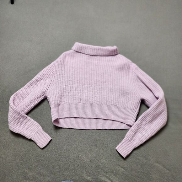 Aritzia Wilfred Free Harper Sweater Merino Wool Turtleneck Mauve Pink Sz XS - Picture 6 of 10